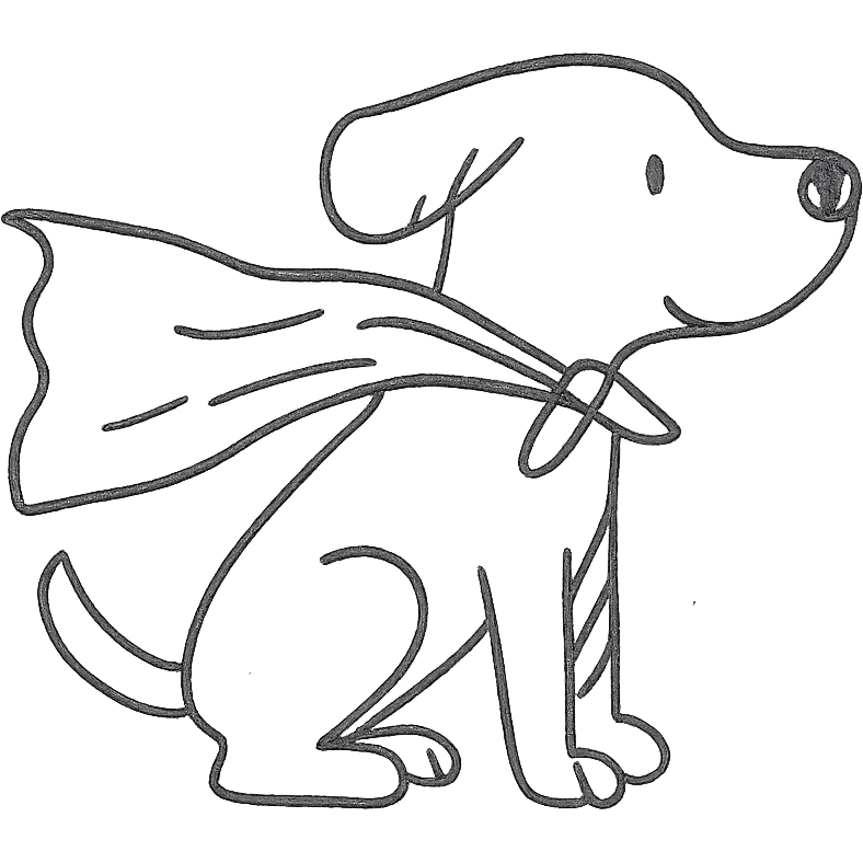 dog with superman cape emoji