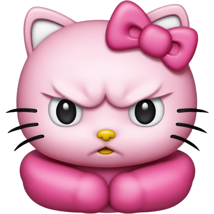 hello kitty mad emoji