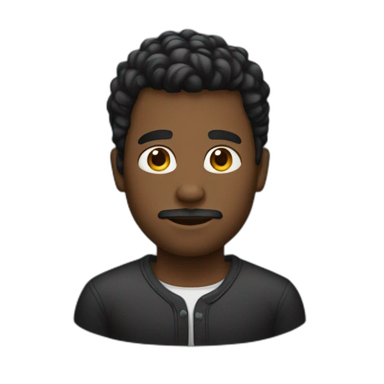 hombre negro emoji