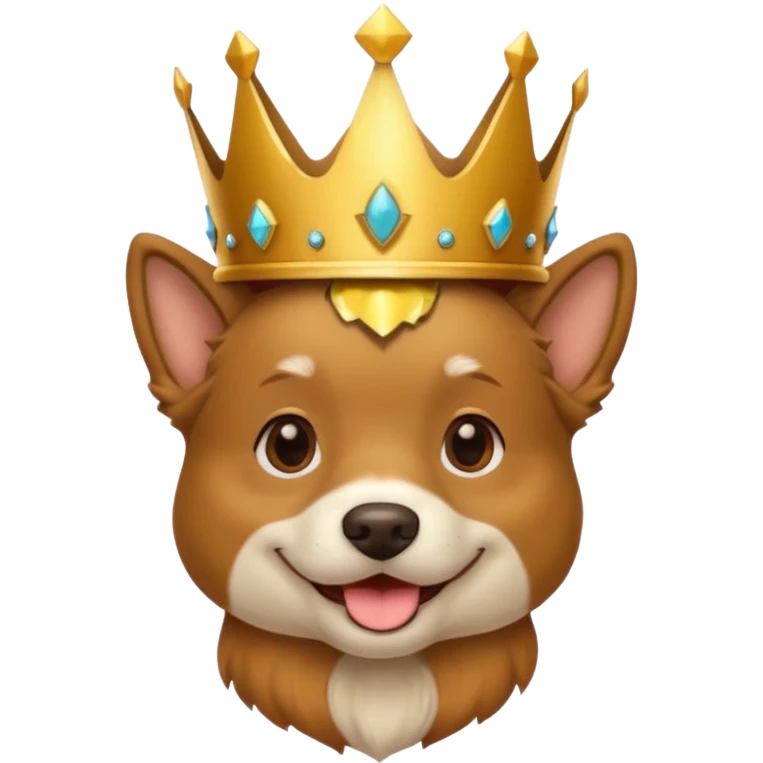 dog with crown  emoji
