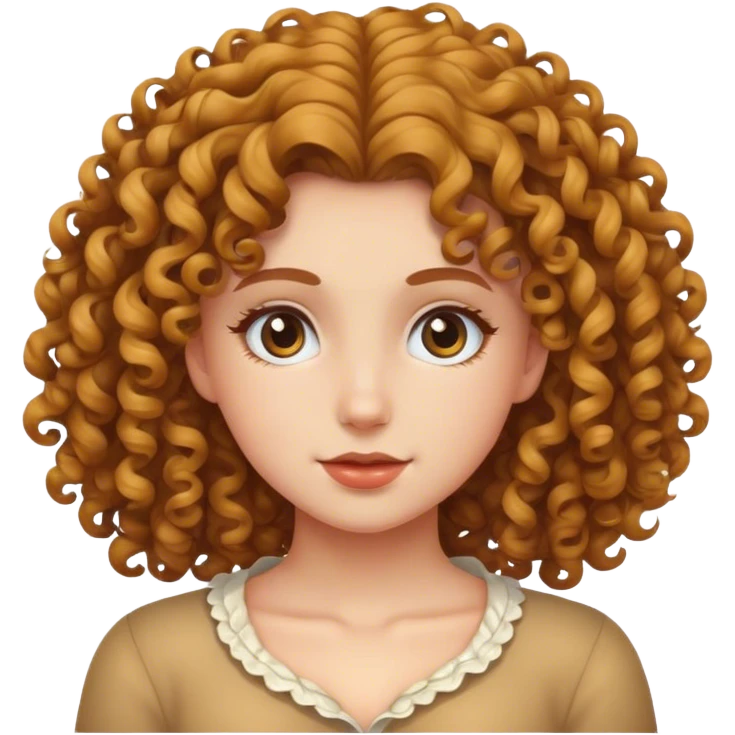 🧍‍♀️but with curly hair  emoji