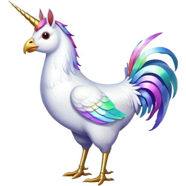 Poule licorne emoji