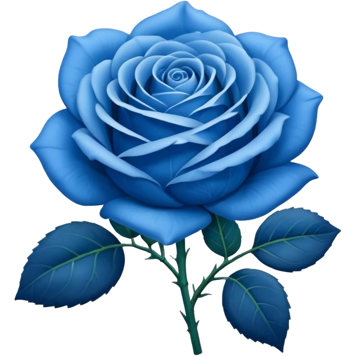 Rose bleu emoji