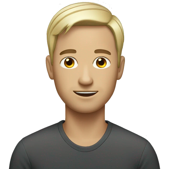 white man with short hair  emoji