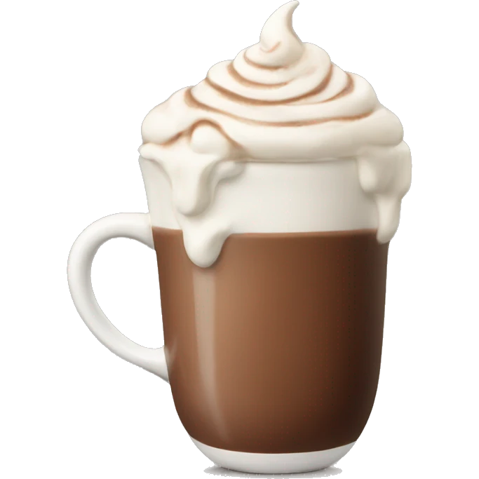 Hot coco with cream  emoji
