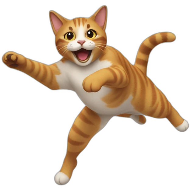cat jumping emoji