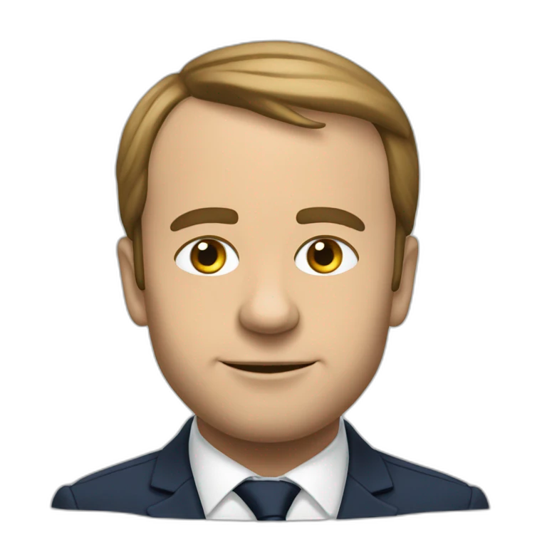Macron sur un âne emoji