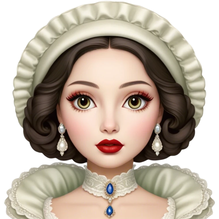 porcelain doll skin, fine details, olivia culpo as milady de winter, jinyoung shin art, refined nose, scarlet, dim light, by Maude Kaufman Eggemeyer, great digital art with details, by Scott Samuel Summers, ad image, ori and the blind, stunningly realistic emoji
