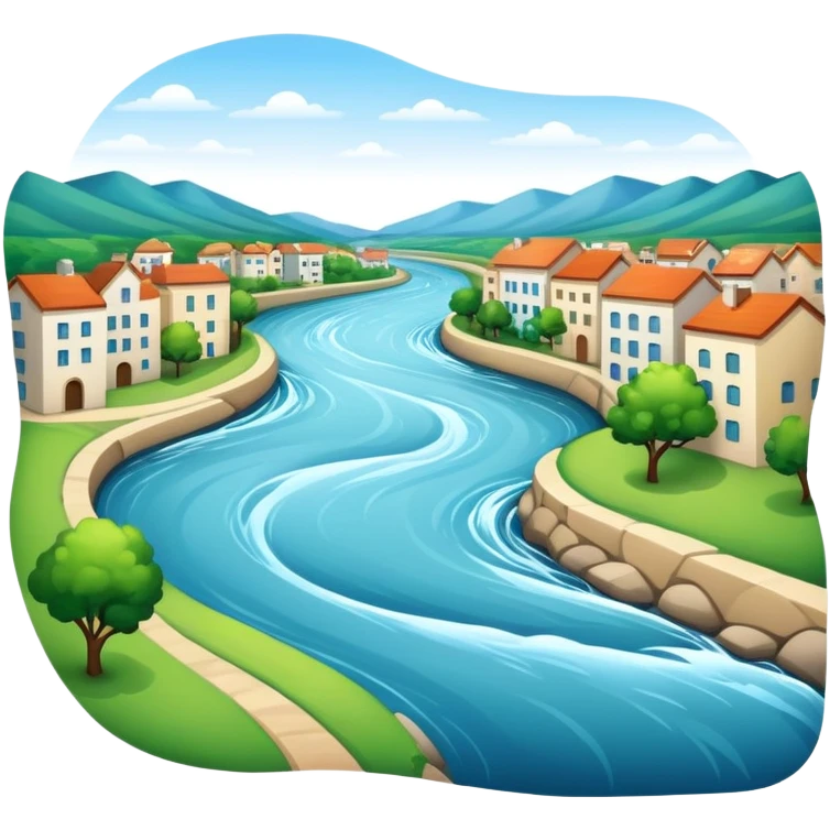 River in city emoji