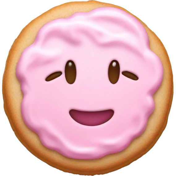 Light pink suger cookie  emoji