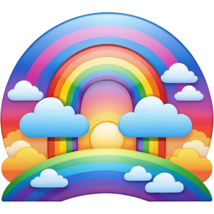 Sunset Rainbow emoji