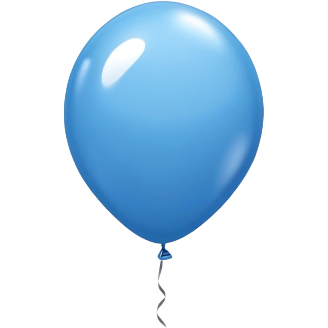 Blue balloon emoji