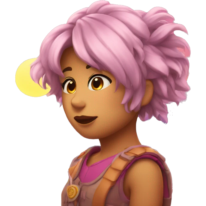 chica pelirroja tirando un beso emoji