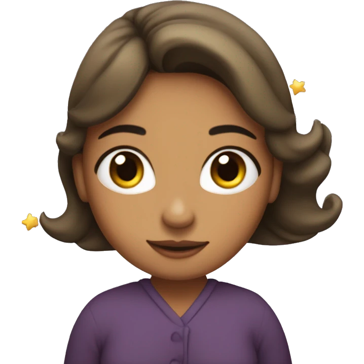 Mujer hada con estrellas y corazones  emoji