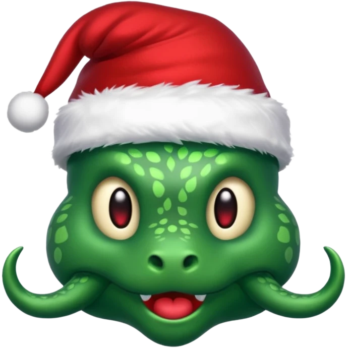 hydra, christmas hat emoji