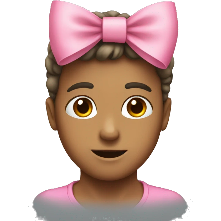 Pink bow emoji