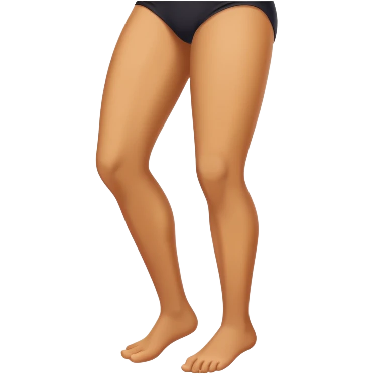 smiling leg emoji