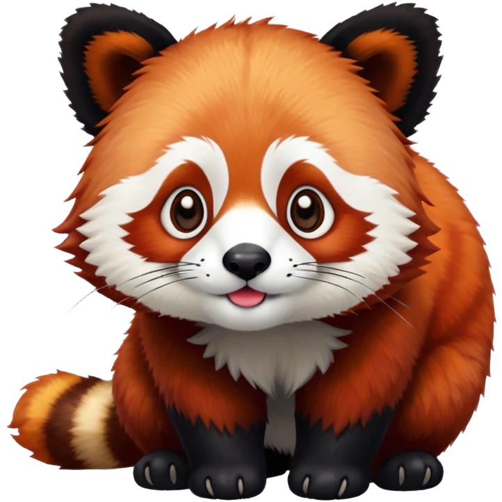 Giant red panda emoji