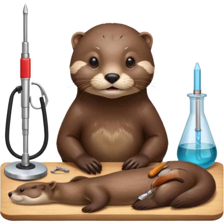 otter on a dissection table emoji