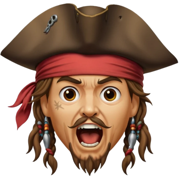 jack sparrow screaming emoji