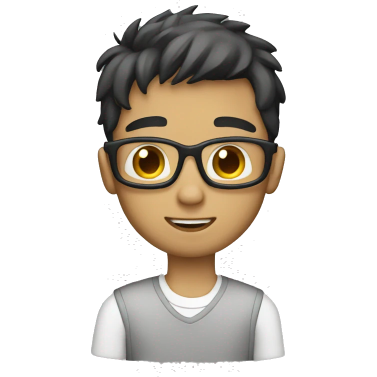 Boy with pc editing  emoji