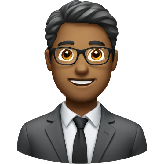 accountant with glasses emoji
