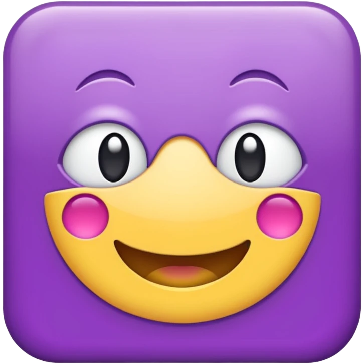 A purple management sticker emoji