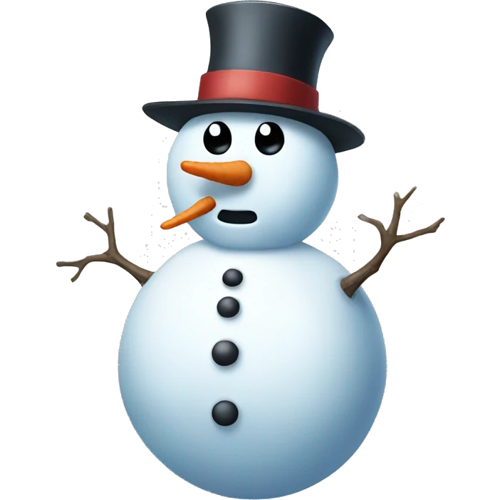 Weird snowman emoji
