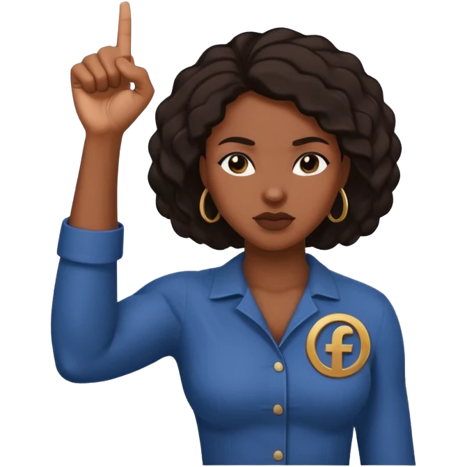 this is just a fucking white girl what this has to do with intersectional femnisim?
I need a raised fist of a black women including smybol (like female symbl) of feminism  emoji