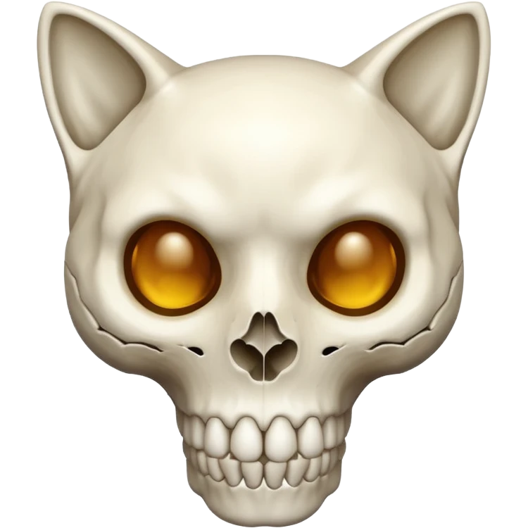 Cat skull emoji