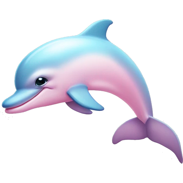 Pastel-pink-colors-dolphin emoji