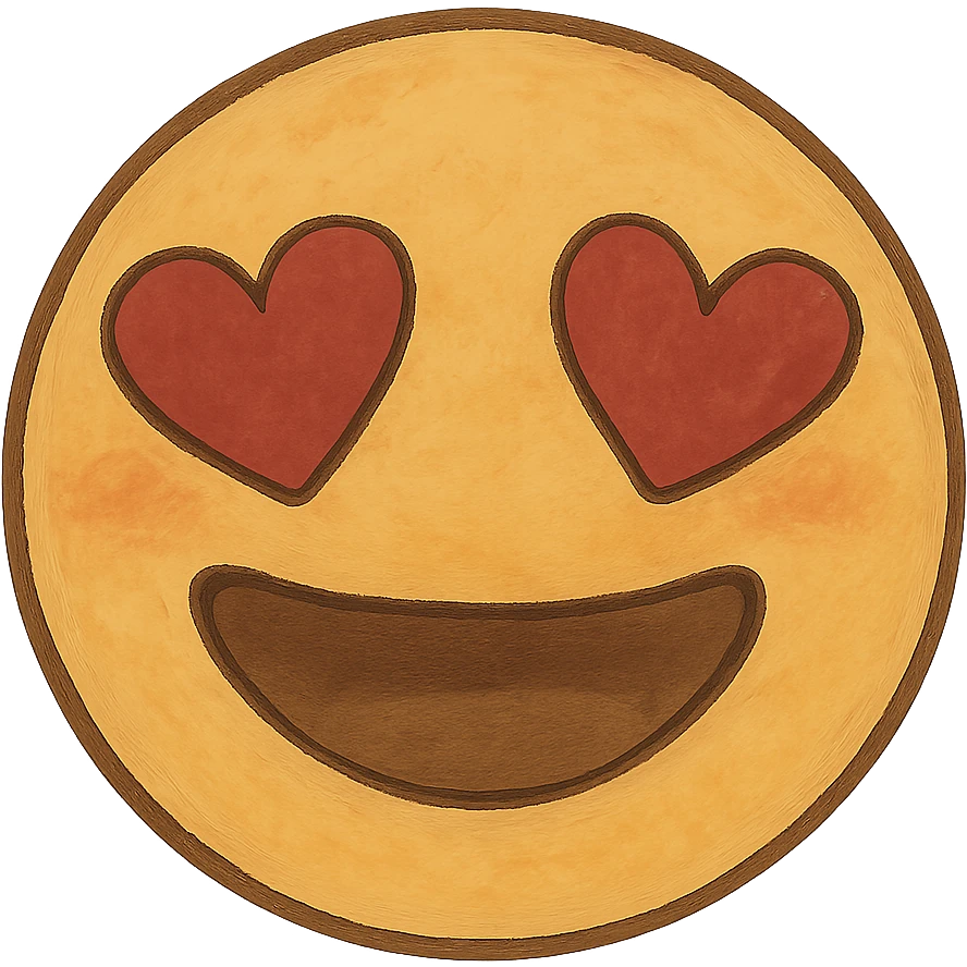smiling face with heart-eyes emoji
