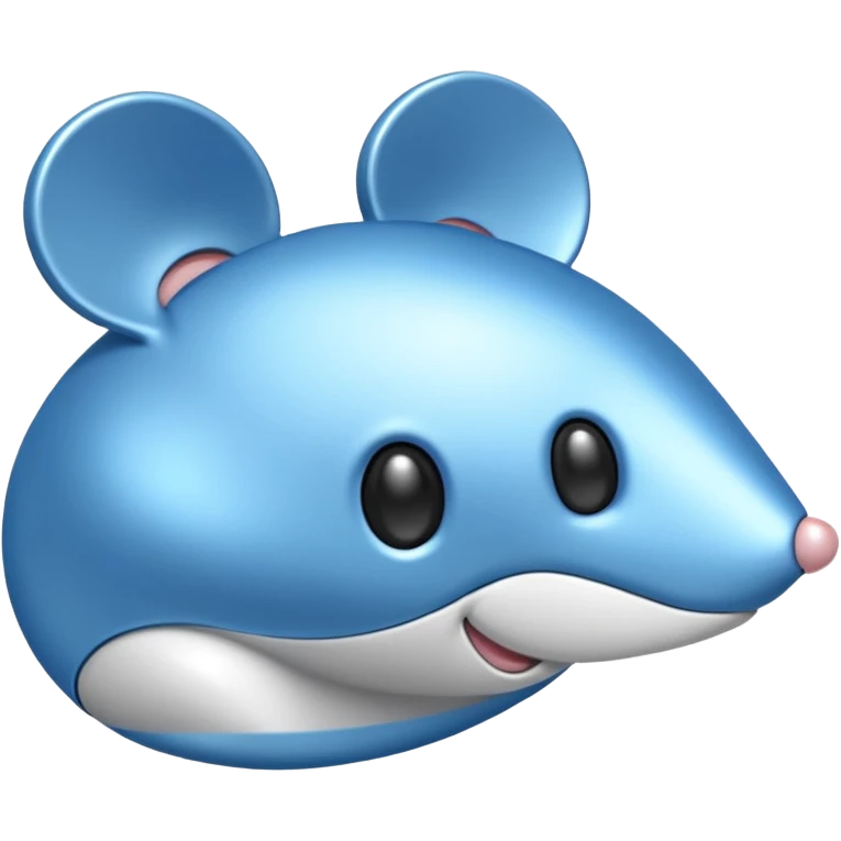 Blue mouse cursor emoji