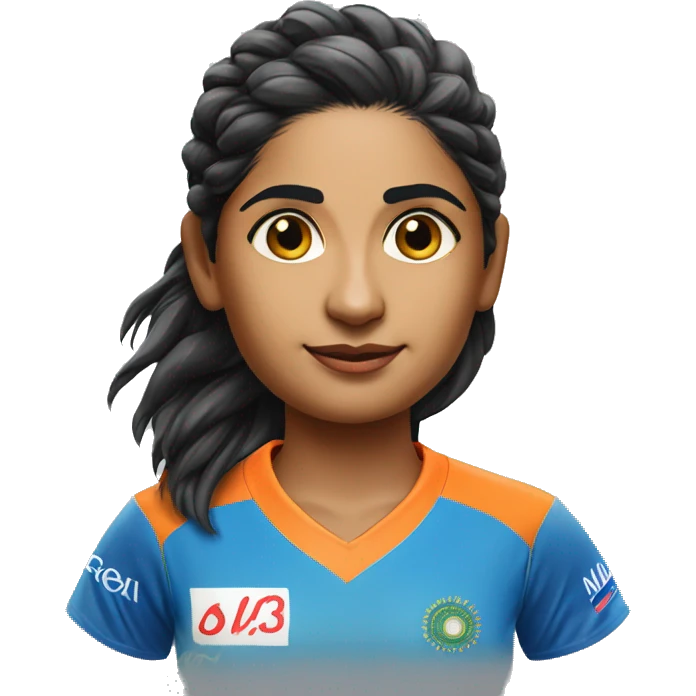 Mithali raj in indian jersy emoji