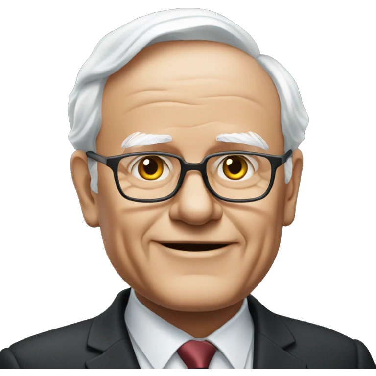 Man looks like warren buffet emoji
