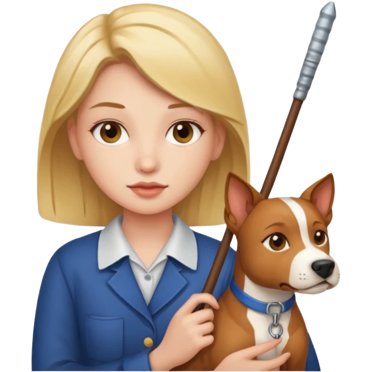 Américain staff et fille emoji