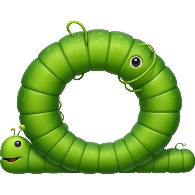 Inchworm with arch emoji