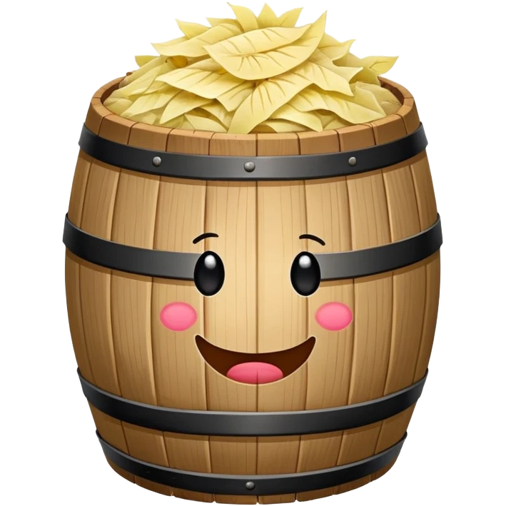 Create a Sauerkraut Emoji from a Wooden Barrel  emoji