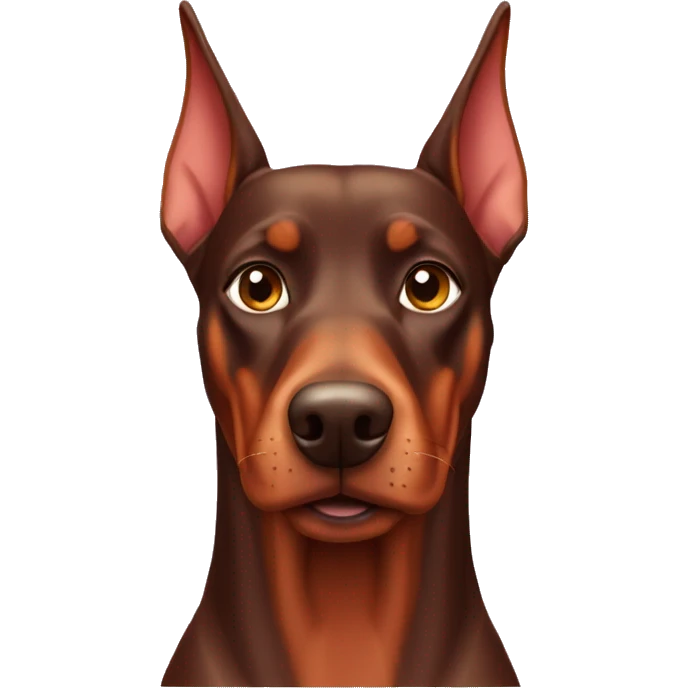 Red Doberman pinscher  emoji