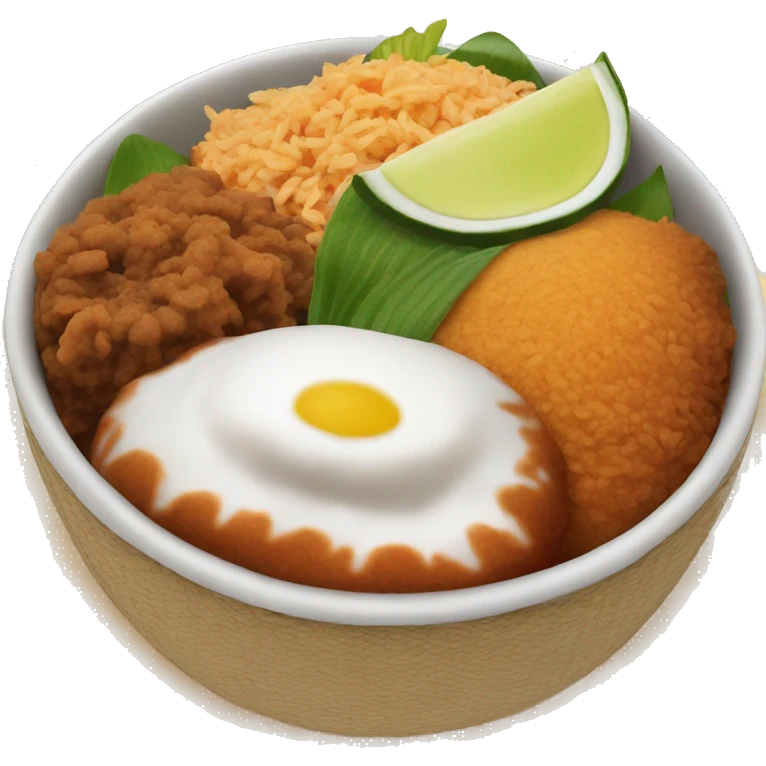 malaysian nasi lemak emoji