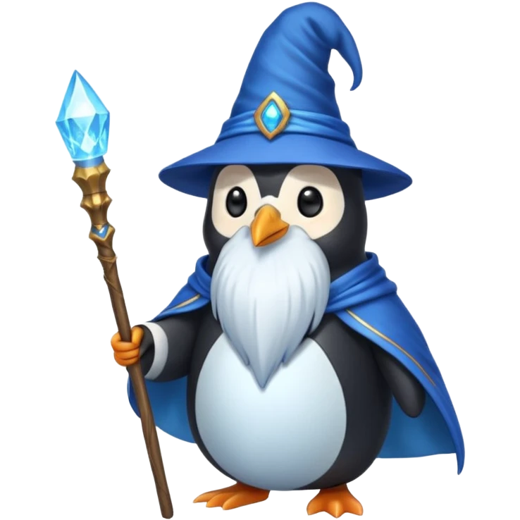 Penguin Wizard emoji