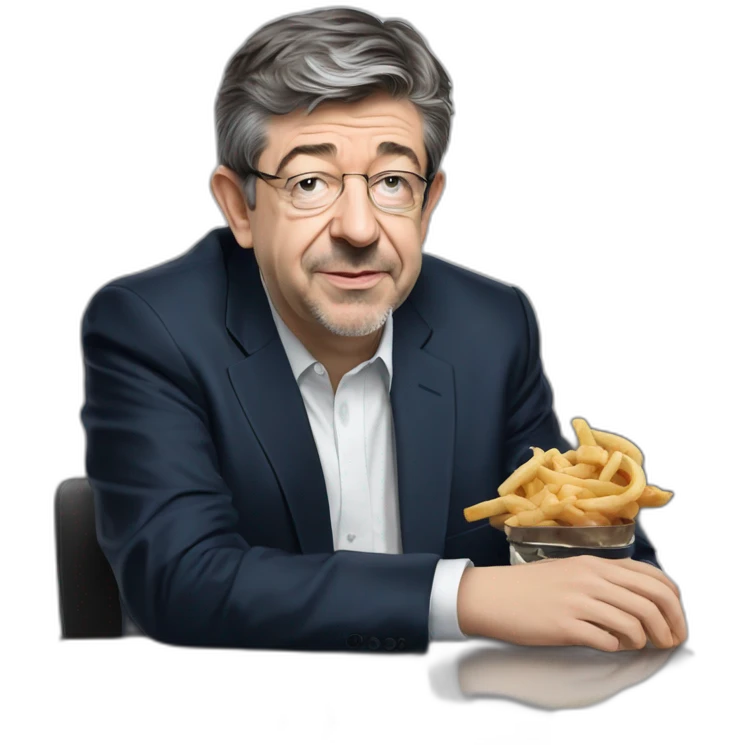 Luc melenchon qui fume une chicha  emoji