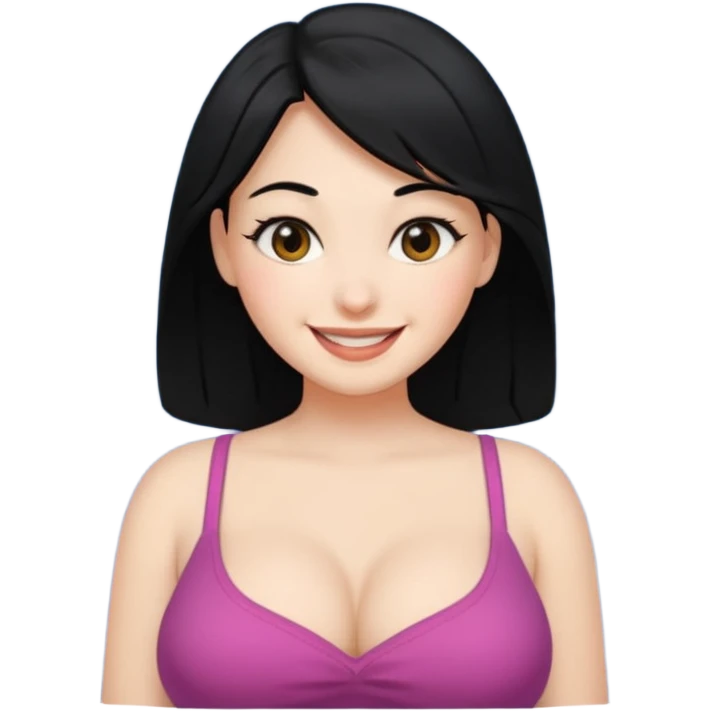 Big tit black hair girl emoji