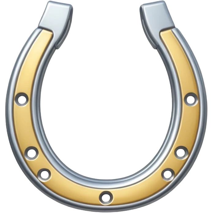Horse shoe silver upside down  emoji
