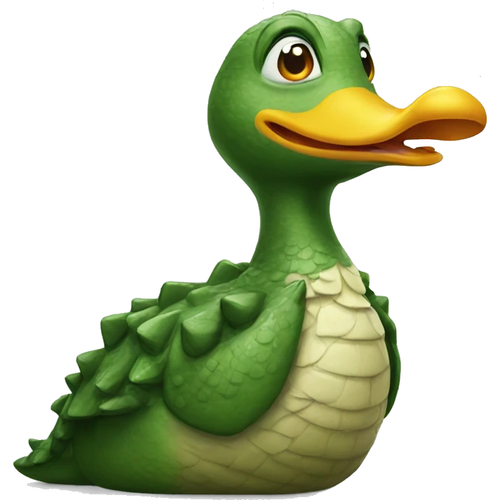 crocodile duck emoji