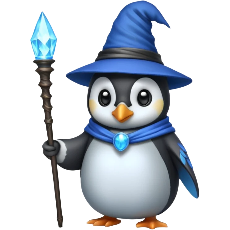Penguin Wizard emoji
