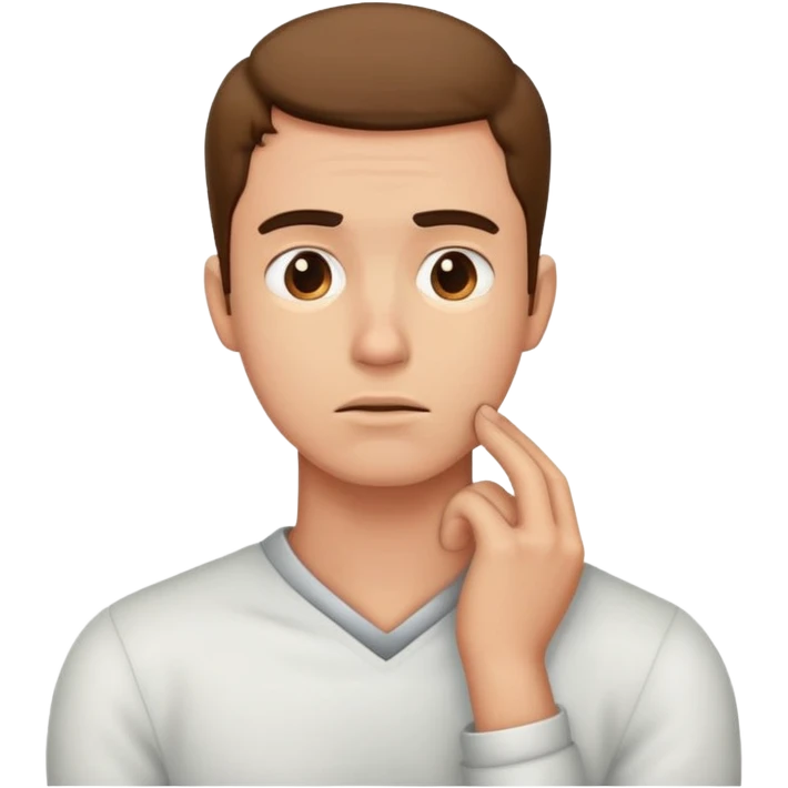 guy holding neck emoji