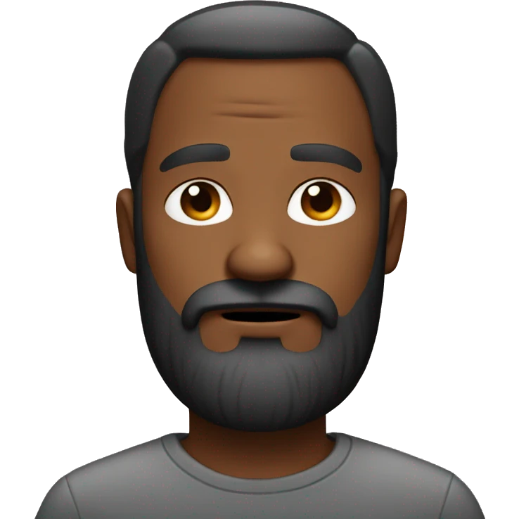 bold bearde serious man emoji