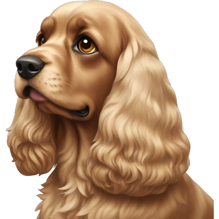 A cocker spaniel Christmas  emoji