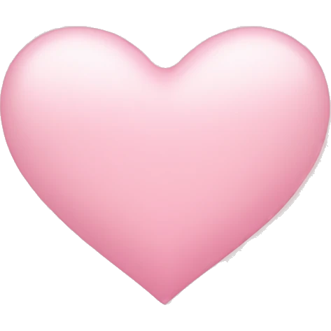 light pink heart emoji